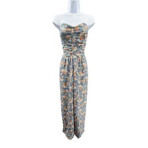 Band of Gypsies BOG Collective floral Jumpsuit Size Large Fairy Cottagecore